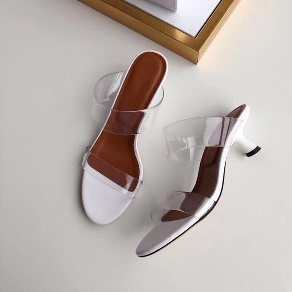 summer online celebrity pvc transparent word with open toe white sandals and slippers women wear fashion, Black
summer online celebrity pvc transparent word with open toe white sandals and slippers women wear fashion, Black