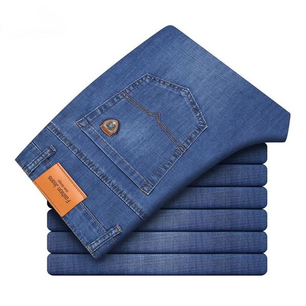 men's jeans 2021 spring and summer classic style lightweight straight business casual young large size brand thin, Blue
men's jeans 2021 spring and summer classic style lightweight straight business casual young large size brand thin, Blue