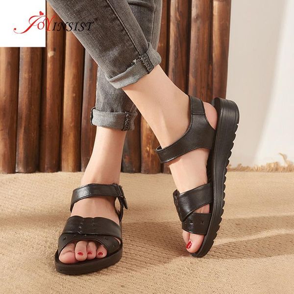 summer mother shoes flat sandals women aged leather soft bottom mixed colors fashion comfortable, Black
summer mother shoes flat sandals women aged leather soft bottom mixed colors fashion comfortable, Black
