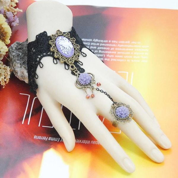 charm bracelets handmade vintage black lace & bangles for women wrist jewelry accessories gothic party, Golden;silver
charm bracelets handmade vintage black lace & bangles for women wrist jewelry accessories gothic party, Golden;silver