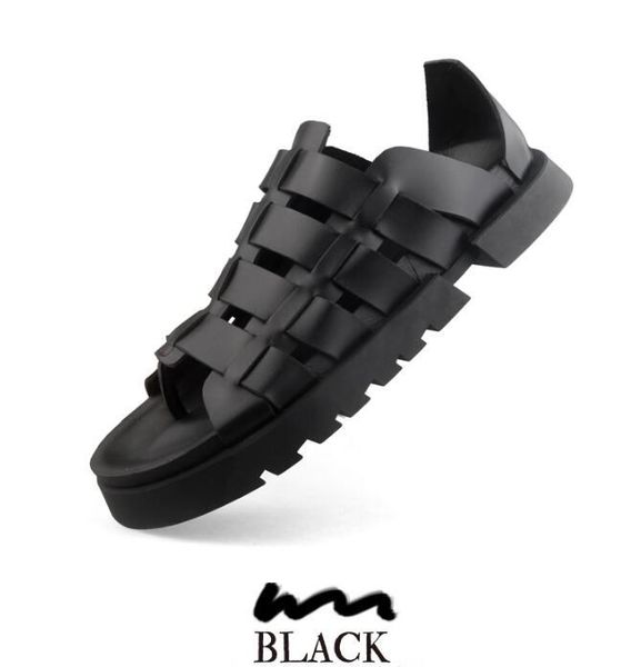 sandals summer men male personality roman style genuine leather korean version thick bottom air permeability boots, Black
sandals summer men male personality roman style genuine leather korean version thick bottom air permeability boots, Black