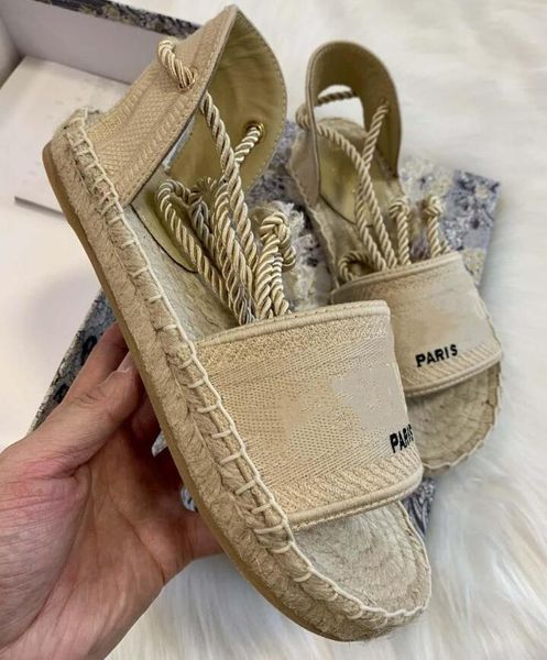 2021 lastest platform sandals women designer shoes fashion wide flat espadrille summer outdoor causal rope ankle strap sandal with box, Black
2021 lastest platform sandals women designer shoes fashion wide flat espadrille summer outdoor causal rope ankle strap sandal with box, Black