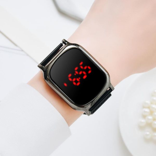wristwatches watch women led digital rectangular dial bracelet quartz watches ladies waterproof dress wristwatch, Slivery;brown
wristwatches watch women led digital rectangular dial bracelet quartz watches ladies waterproof dress wristwatch, Slivery;brown