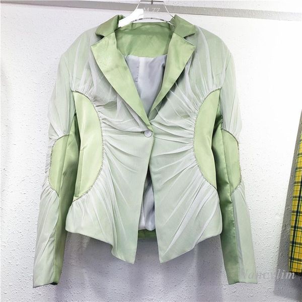 women's suits & blazers 2021 autumn koreal fashion blazer women all-match pleated mesh three-dimensional stitching waist tight suit jac, White;black
women's suits & blazers 2021 autumn koreal fashion blazer women all-match pleated mesh three-dimensional stitching waist tight suit jac, White;black