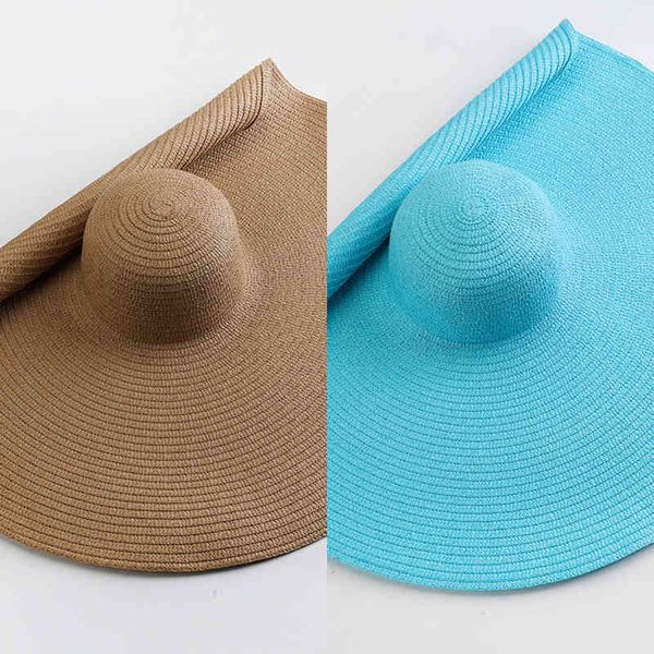 wide brim hats oversized straw travel beach women 70cm sun summer uv protection panama floppy foldable cap upf 50 0214, Blue;gray
wide brim hats oversized straw travel beach women 70cm sun summer uv protection panama floppy foldable cap upf 50 0214, Blue;gray