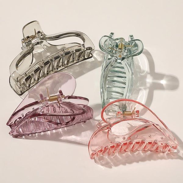 large hair claw clip women girls transparent plastic crab clamps barrette hairpins makeup accessories
large hair claw clip women girls transparent plastic crab clamps barrette hairpins makeup accessories