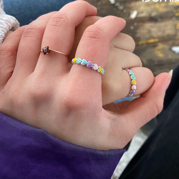 2 stuks romantische s925 sterling zilveren ring leuke regenboog hart vinger lus stapelbaar trendy party fijne sieraden, Slivery;golden
2 stuks romantische s925 sterling zilveren ring leuke regenboog hart vinger lus stapelbaar trendy party fijne sieraden, Slivery;golden