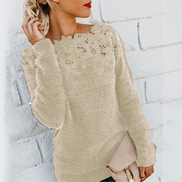 women's sweaters autumn plus size 5xl lace patchwork women sweater long sleeve o-neck female pullovers solid streetwear casual lady v6n, White;black
women's sweaters autumn plus size 5xl lace patchwork women sweater long sleeve o-neck female pullovers solid streetwear casual lady v6n, White;black