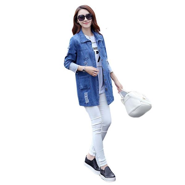 women's jackets 2021 autumn fashion women denim jacket jeans blouses coat casual long sleeve hole pocket blue slim shirts large size, Black;brown
women's jackets 2021 autumn fashion women denim jacket jeans blouses coat casual long sleeve hole pocket blue slim shirts large size, Black;brown