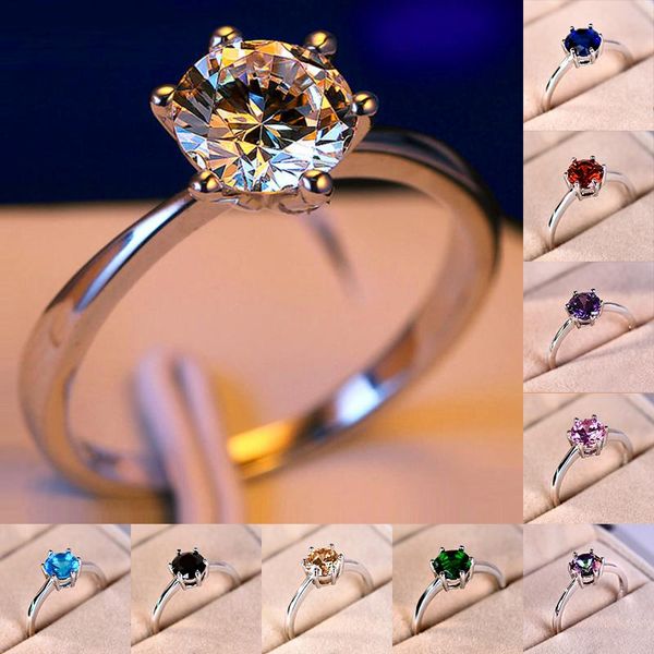 wedding rings classic female rainbow crystal stone ring charm silver color thin engagement for women luxury round zircon jewelry, Slivery;golden
wedding rings classic female rainbow crystal stone ring charm silver color thin engagement for women luxury round zircon jewelry, Slivery;golden