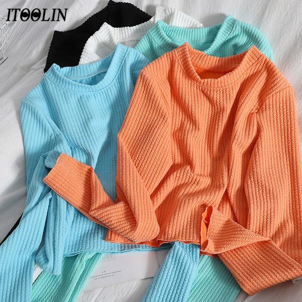 women's t-shirt itoolin spring slim t-shirts women long sleeve solid color crop female cute ruffle tees for teen girls pullovers mujer, White
women's t-shirt itoolin spring slim t-shirts women long sleeve solid color crop female cute ruffle tees for teen girls pullovers mujer, White
