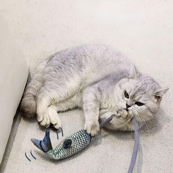 cat toys funny stick pet simulation jumping fish teaser wand toy moving & plush animal tail kitten interactive
cat toys funny stick pet simulation jumping fish teaser wand toy moving & plush animal tail kitten interactive