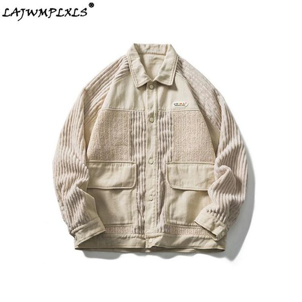 men's jackets 2021 men hip hop corduroy jacket streetwear color block patchwork pockets autumn harajuku casual coat outwear, Black;brown
men's jackets 2021 men hip hop corduroy jacket streetwear color block patchwork pockets autumn harajuku casual coat outwear, Black;brown