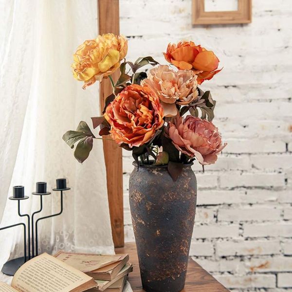 decorative flowers & wreaths 73cm silk peony rose artificial big head fake flower long bouquet retro wedding party decoration h
decorative flowers & wreaths 73cm silk peony rose artificial big head fake flower long bouquet retro wedding party decoration h