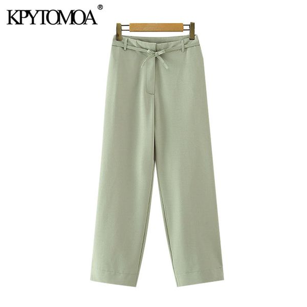women fashion with drawstring tied straight pants vintage high waist side pockets female ankle trousers mujer 210416, Black;white
women fashion with drawstring tied straight pants vintage high waist side pockets female ankle trousers mujer 210416, Black;white