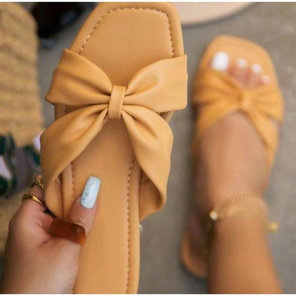 slippers bowknot for women solid pu leather flat slides casual square toe outside sandals female summer shoes ladies plus size, Black
slippers bowknot for women solid pu leather flat slides casual square toe outside sandals female summer shoes ladies plus size, Black