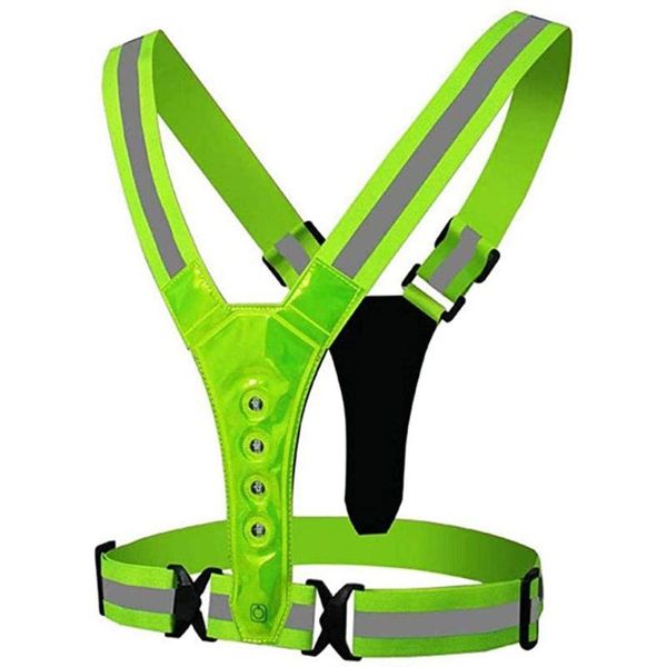 highlight reflective straps night running riding clothing vest adjustable safety elastic band for cycling sports bike lights
highlight reflective straps night running riding clothing vest adjustable safety elastic band for cycling sports bike lights