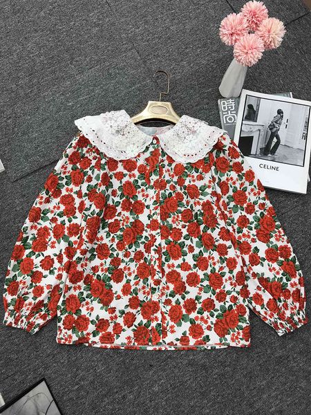 pants Msxu elegant vintage retro beautiful flower impression sweet lace peter pan casual collar female blouse tops, White
pants Msxu elegant vintage retro beautiful flower impression sweet lace peter pan casual collar female blouse tops, White