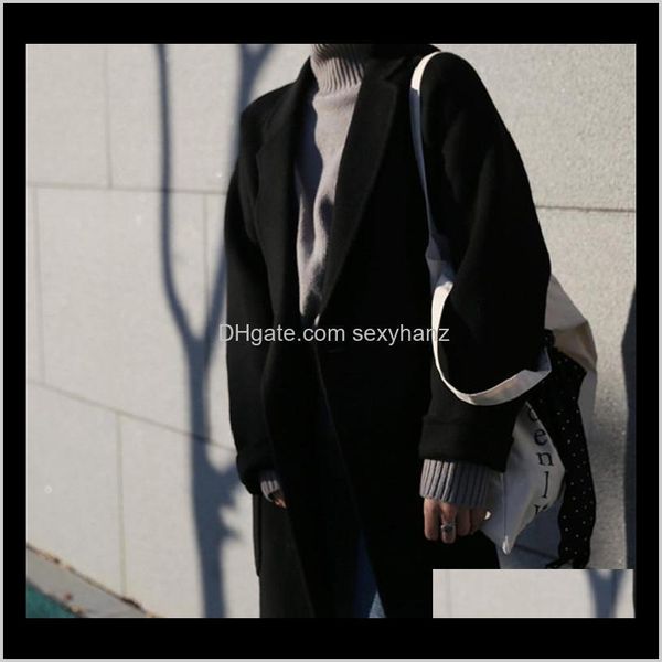 blends outerwear & coats womens clothing apparel drop delivery 2021 winter warm female long temperament hepburn the wind coat pure wool jisq, Black
blends outerwear & coats womens clothing apparel drop delivery 2021 winter warm female long temperament hepburn the wind coat pure wool jisq, Black