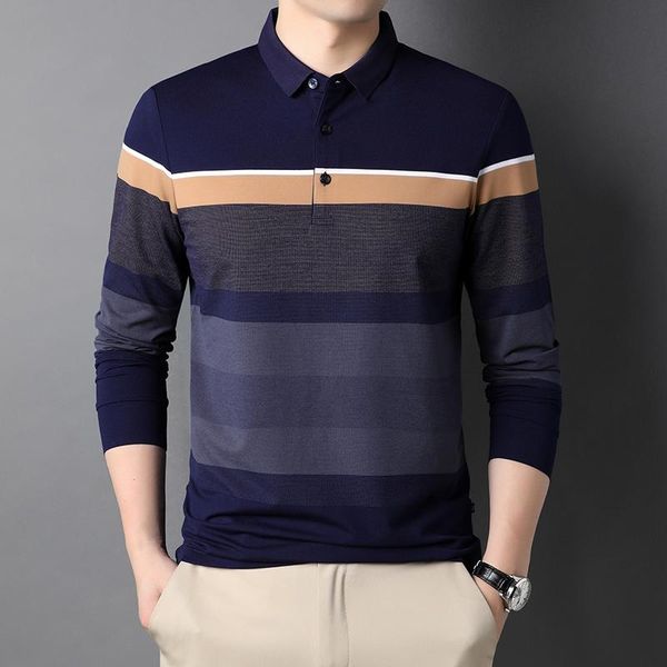 men's t-shirts brands shirts long sleeve for men business causal male clothing striped mature 100% cotton, White;black
men's t-shirts brands shirts long sleeve for men business causal male clothing striped mature 100% cotton, White;black