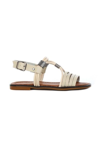 sandals women's beige zenne skin, Black