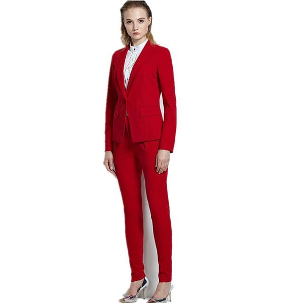 women pant suits red ol suit custom western style business single breasted 2 piece jacket+pants women's two pants, White
women pant suits red ol suit custom western style business single breasted 2 piece jacket+pants women's two pants, White