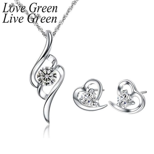 earrings & necklace heart cubic zirconia pendant bridal jewelry sets love angel earring crystal choker set wedding for woman wed parti neck, Silver
earrings & necklace heart cubic zirconia pendant bridal jewelry sets love angel earring crystal choker set wedding for woman wed parti neck, Silver