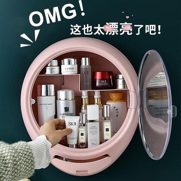 storage boxes & bins cosmetic box wall mounted dust-proof toilet bathroom dresser hole skin care product rack
storage boxes & bins cosmetic box wall mounted dust-proof toilet bathroom dresser hole skin care product rack