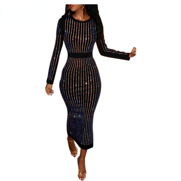 casual dresses elegant shining diamonds striped bodycon long dress women evening party nightclub autumn winter vintage, Black;gray
casual dresses elegant shining diamonds striped bodycon long dress women evening party nightclub autumn winter vintage, Black;gray