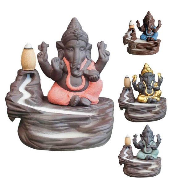 fragrance lamps elephant god ganesha backflow incense burner india censer stick holder meditation ornaments home office decor crafts
fragrance lamps elephant god ganesha backflow incense burner india censer stick holder meditation ornaments home office decor crafts