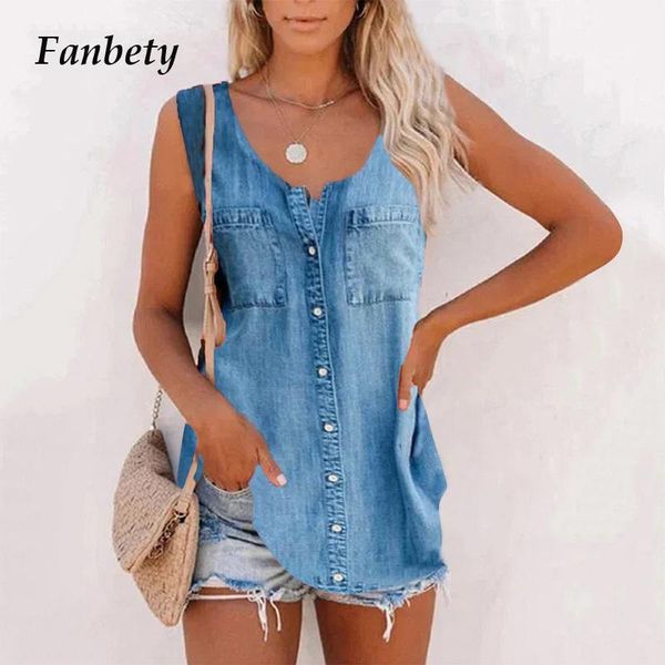 women's blouses & shirts fashion v neck buttoned cowboy women vintage sleeveless tank 2021 spring summer pockets streetwear blusa xxl, White
women's blouses & shirts fashion v neck buttoned cowboy women vintage sleeveless tank 2021 spring summer pockets streetwear blusa xxl, White