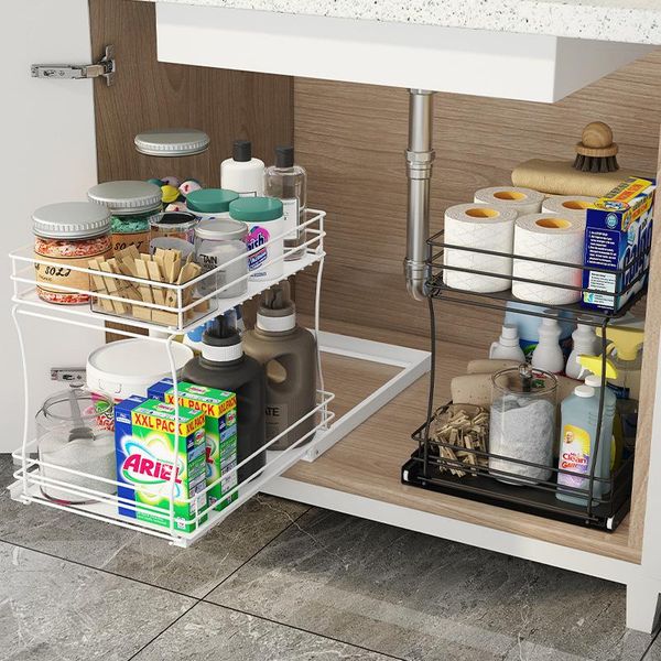 hooks & rails 1 pcs kitchen accessories sink storage rack pull-out drawer shelf supplies cabinet built-in layered metal iron
hooks & rails 1 pcs kitchen accessories sink storage rack pull-out drawer shelf supplies cabinet built-in layered metal iron