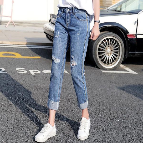 ripped pants women spring ankle length female boyfriend loose jeans trousers plus size 32 big sizes soft, Blue
ripped pants women spring ankle length female boyfriend loose jeans trousers plus size 32 big sizes soft, Blue