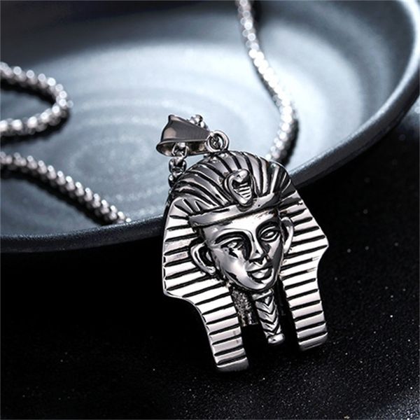 necklace fashion titanium steel men's egyptian pharaoh sphinx pendant personality domineering, Silver
necklace fashion titanium steel men's egyptian pharaoh sphinx pendant personality domineering, Silver