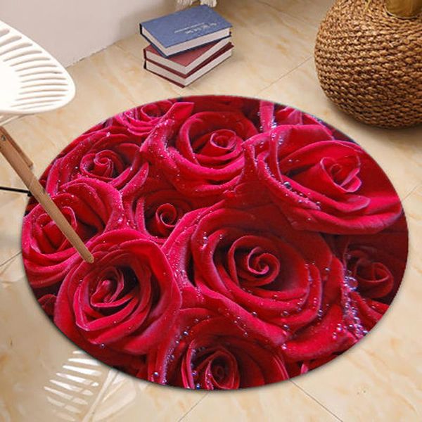 carpets arrival 3d printed romantic rose round for living room wedding bedroom bedside rugs soft short plush floor mat
carpets arrival 3d printed romantic rose round for living room wedding bedroom bedside rugs soft short plush floor mat