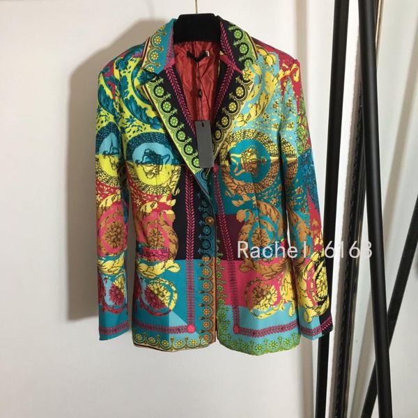 women's suits & blazers luxury design 2021 autumn and winter fashion court style crown retro printed single breasted long sleeved suit, White;black
women's suits & blazers luxury design 2021 autumn and winter fashion court style crown retro printed single breasted long sleeved suit, White;black