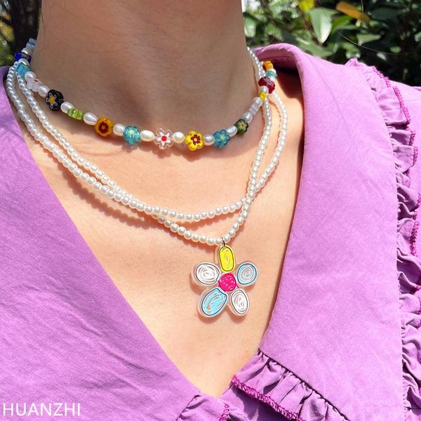 chokers huanzhi 2021 korean rainbow color beads double layer daisy flower butterfly necklace for women girls summer jewelry, Golden;silver
chokers huanzhi 2021 korean rainbow color beads double layer daisy flower butterfly necklace for women girls summer jewelry, Golden;silver