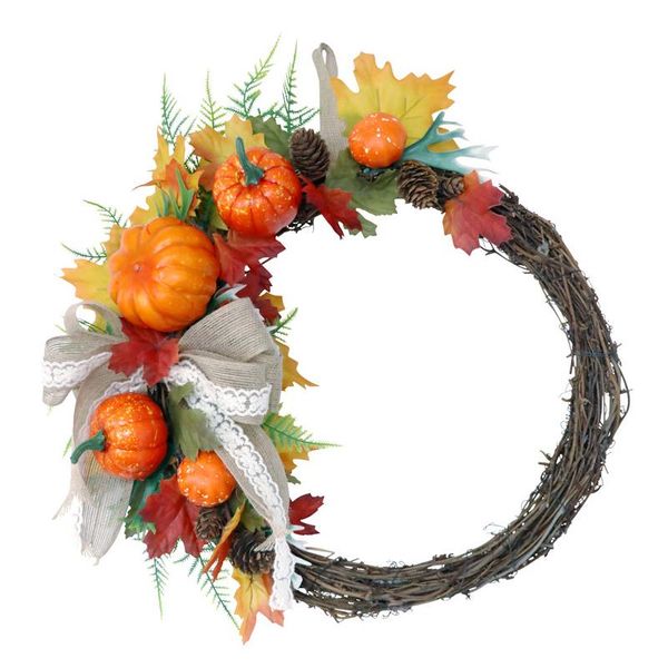 decorative flowers & wreaths autumn simulation pumpkin wreath halloween artificial garland hanging ornaments home doorway window
decorative flowers & wreaths autumn simulation pumpkin wreath halloween artificial garland hanging ornaments home doorway window