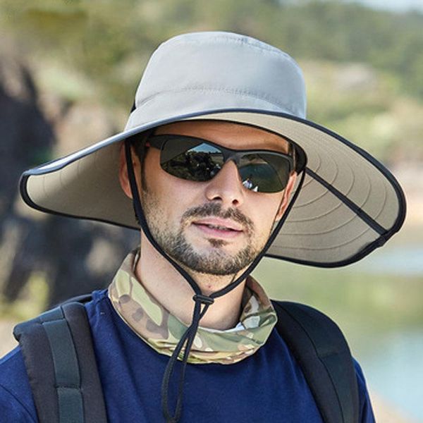 wide brim hats outdoor mountaineering fishing sun hat large-brimmed folding men's fisherman, Blue;gray
wide brim hats outdoor mountaineering fishing sun hat large-brimmed folding men's fisherman, Blue;gray