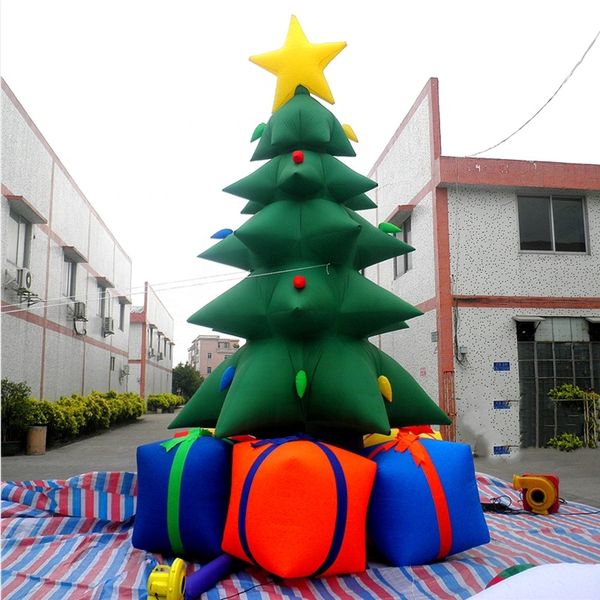 giant outdoor inflatable green christmas tree with gift boxes advertising for yard decoration holiday and newyear events
giant outdoor inflatable green christmas tree with gift boxes advertising for yard decoration holiday and newyear events