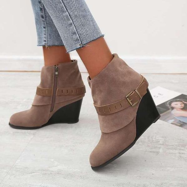 boots vintage women buckle pu shoes short high heels fashion pointed toe ankle all match breathable, Black
boots vintage women buckle pu shoes short high heels fashion pointed toe ankle all match breathable, Black