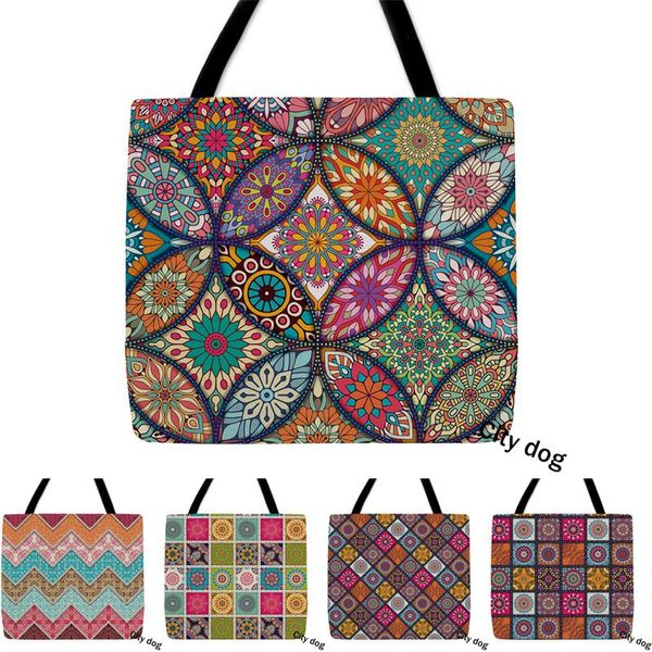 storage bags bohemian style print bible mandala decorative ladies shoulder bag fabric reusable shopping
storage bags bohemian style print bible mandala decorative ladies shoulder bag fabric reusable shopping