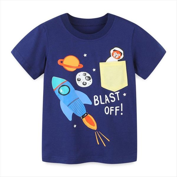 summer boys t shirt with rocket and planet clothing for kids love universe code, Blue
summer boys t shirt with rocket and planet clothing for kids love universe code, Blue
