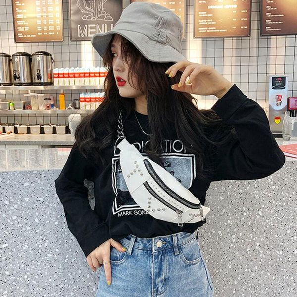 men pu leather waist bag fashion women rivet chest travel bags ladies belly pack handbag phone pouch
men pu leather waist bag fashion women rivet chest travel bags ladies belly pack handbag phone pouch
