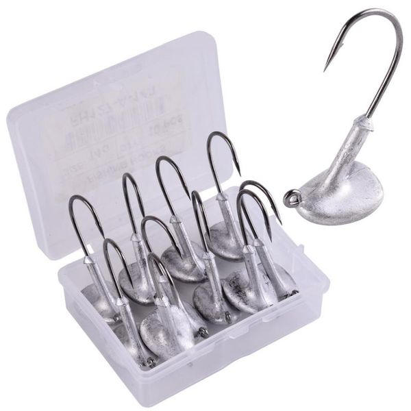 10pc/box 2.5g 3.5g 5g 7g 10g 14g 18g tumbler lead head hook jig bait fishing for soft lure hooks tackle accessories
10pc/box 2.5g 3.5g 5g 7g 10g 14g 18g tumbler lead head hook jig bait fishing for soft lure hooks tackle accessories