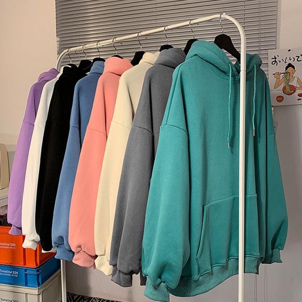 women's hoodies & sweatshirts women 2021 autumn hooded loose casual sweatshirt solid female hoodie jacket, Black
women's hoodies & sweatshirts women 2021 autumn hooded loose casual sweatshirt solid female hoodie jacket, Black