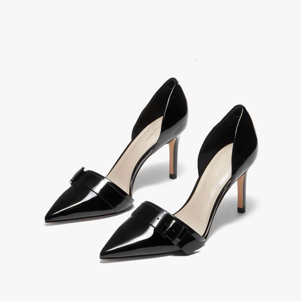dress shoes women's high-heeled shoes, metal buckles with thin beak, , fashionable, spring, t39e, Black
dress shoes women's high-heeled shoes, metal buckles with thin beak, , fashionable, spring, t39e, Black