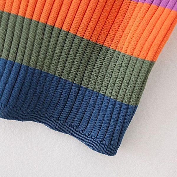 summer women rainbow striped knitted cami halter vest strap crop blouse d08e women's tanks & camis, White
summer women rainbow striped knitted cami halter vest strap crop blouse d08e women's tanks & camis, White