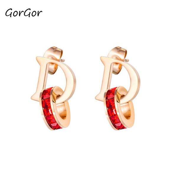 stud gorgor women earings red rhinestone mosaic titanium steel letter d shape push back ladies fashion ear 593, Golden;silver
stud gorgor women earings red rhinestone mosaic titanium steel letter d shape push back ladies fashion ear 593, Golden;silver