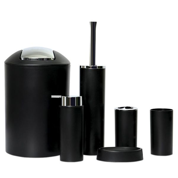 monochrome bathroom suit set 6pcs accessory toilet brush dustbin tumbler toothbrush cup lotion soap dispe bath
monochrome bathroom suit set 6pcs accessory toilet brush dustbin tumbler toothbrush cup lotion soap dispe bath